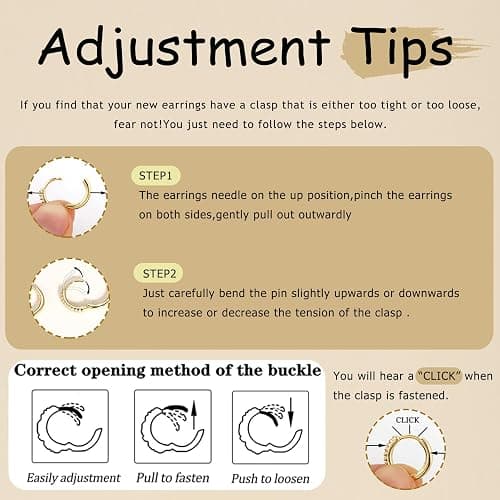 Gold Hoop Earrings Set for Women, 14K Gold Plated Small Double Hoop Earrings Set for Multiple Piercing, Dainty Huggie Earring for Women thumbnail 7