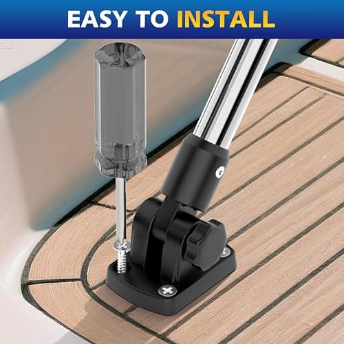 QLOOASEA 12 Inches Anchor Light Stern Light for Boats, White Boat Navigation Lights LED Waterproof IP67, Rear LED Marine Running Lights for Pontoon, Jon Boat, Fishing Boats thumbnail 8