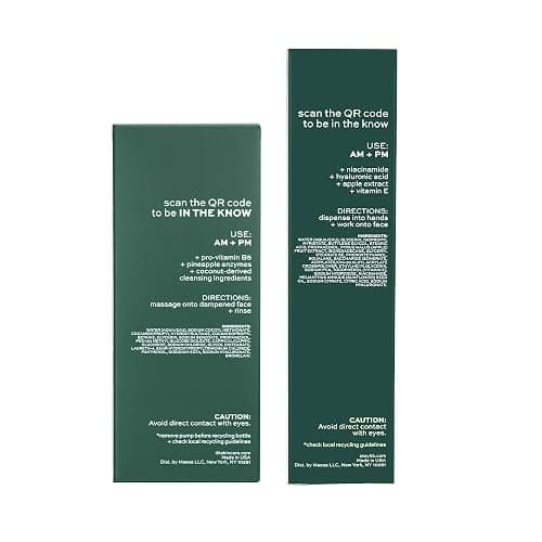 ITK Skincare Cleanser + Moisturizer Set - Milk-To-Foam Face Wash Cleanser + Weightless Hydrating Moisturizer for Smooth and Nourished Skin - Helps Remove Makeup + Hydrate Skin - Skincare Gift Set thumbnail 2