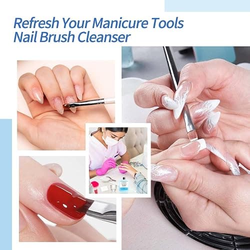 CARMEIN Nail Brush Cleaner - Special for Gel/Nail Art Brushes & Makeup Brush Care, Must-Have for Renewal, 40ml/1.35fl.oz thumbnail 6