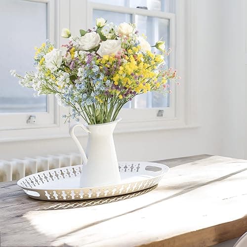 DEEMEI 15 PCS Babys Breath Artificial Flowers Fake Babys Breath Flowers Artificial Bulk Gypsophila Bouquets Real Touch Faux Flowers for Wedding Floral Arrangement Party Home Decoration thumbnail 2