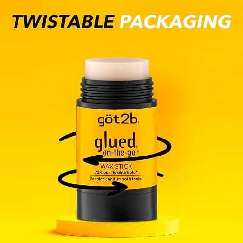 got2b glued on-the-go wax stick, 1.8oz, sleek and slick styles, style your hair without the crunch, helps control frizz thumbnail 5