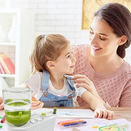 2025 Upgraded Paint Brush Cleaner Brush Rinser Water Circulation(Pre Assembled), Watercolor/Oil and Water-Based Paint Brush Cleaner Tool, Gift for Adults Artist Beginners - Green--upgraded thumbnail 2