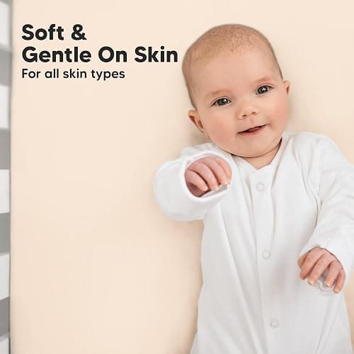 KeaBabies 2-Pack Baby Crib Sheets for Boys, Girls, 52x28 Fitted (Cameo) | Viscose Derived from Bamboo, Toddler Bed Sheets Neutral, Fitted Crib Mattress Sheet for Standard Baby Bedding, Soft, Cozy thumbnail 4