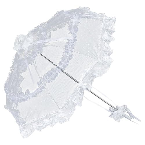 VON LILIENFELD Brautschirm Hochzeitsschirm Damen Klein Accessoire Tüll Salomea - Image 1