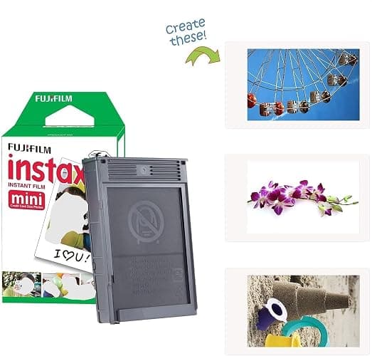 Fujifilm Instax Mini 12 Instant Camera Clay White + Fuji Film Value Pack (40 Sheets) + Shutter Accessories Bundle, Incl. Compatible Carrying Case, Quicksand Beads Photo Album 64 Pockets thumbnail 6