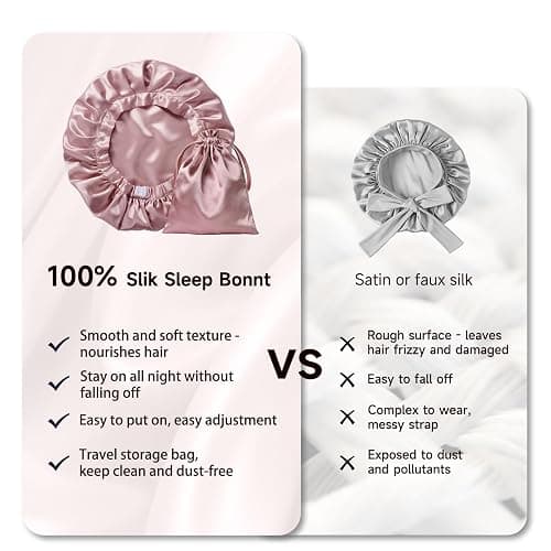 Kaome 100% Mulberry Silk Bonnet for Sleeping thumbnail 4