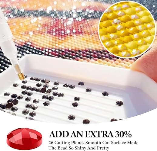 Starry Sky Diamond Art Kits for Adults, 5D Aurora Lake Diamond Painting Kits for Beginners, Fantastic Landscapes DIY Full Drill Dots Gem Art Paint for Home Wall Decor 30x40 cm thumbnail 6