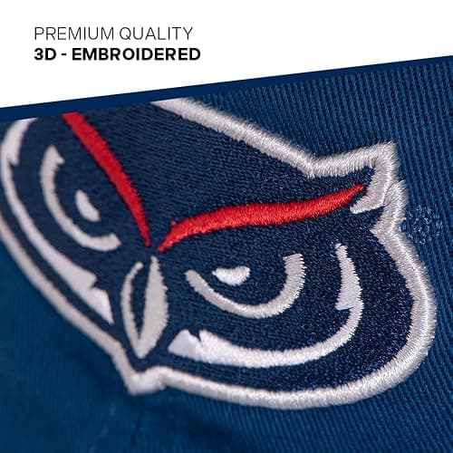 Desert Cactus Florida Atlantic University Baseball Hat FAU Owls Brimmed Embroidered Hats Cap Adjustable Cloth Strap Adult (Style C) Blue thumbnail 3