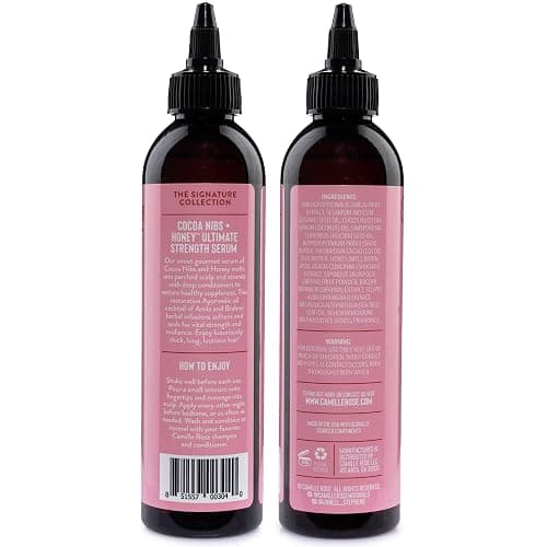 Camille Rose Hair Serum 2-Pack – Cocoa Nibs + Honey Ultimate Strength Serum with Amla Oil for Scalp Care, Hair Repair & Frizz Control, 8 Fl Oz Ea thumbnail 2