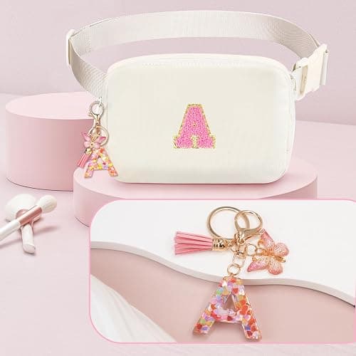 Awfrky Initial Cross Body Bag Fanny Pack, Personalized Gifts Sets for 4 5 6 7 8 9 10 11 12 13 Year Old Girls, Birthday Teenage Girls Gifts for Teen Girl Kids Daughter Granddaughter (L) - L thumbnail 9