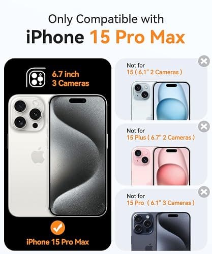 CANSHN Magnetic for iPhone 15 Plus Case, Upgraded [Full Camera Protection] [Compatible with Magsafe] [Translucent Matte] Shockproof Protective Phone Case for iPhone 15 Plus 6.7" - Pink - Pink thumbnail 3