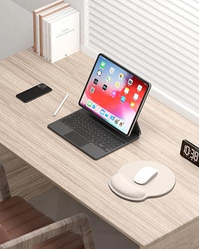 Auhoahsil Alfombrilla de Mouse ergonómica con reposamuñecas, Almohadilla de Gel para aliviar el Dolor, Soporte de muñeca para Laptop, Alfombrilla de Mouse con Base de Poliuretano Antideslizante, thumbnail 7