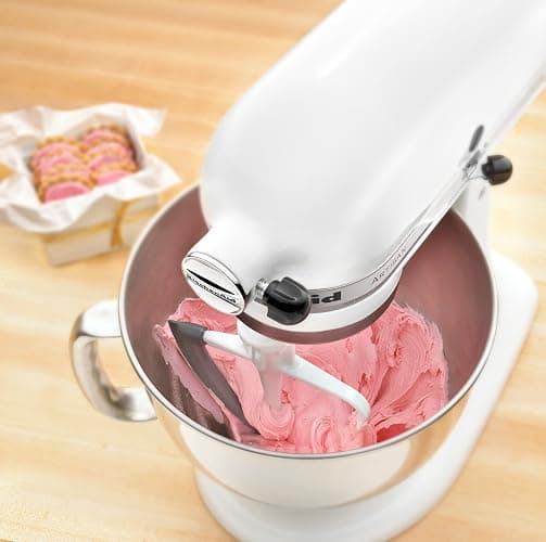 KitchenAid KFE5T Flex Edge Beater for 4.5/5 Quart Tilt-Head Mixers, White | Compatible with 4.5 or 5 Q KitchenAid TIlt-Head Mixers, Flexible silicone Scraper, Dishwasher-safe thumbnail 2