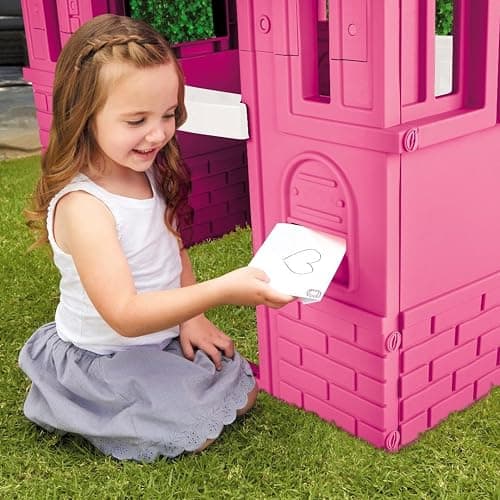 Little Tikes Cape Cottage Pretend Princess Playhousefor Kids, Indoor Outdoor, with Working Doors and Windows, for Toddlers Ages 2+ Years,Pink,Large thumbnail 7