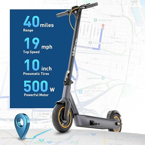 Hiboy S2/S2 MAX Electric Scooter, 350/500W Motor, 8.5/10" Tires, 17/40.4 Miles Range E Scooter, 19 Mph Folding Commuter Electric Scooter for Adults thumbnail 2