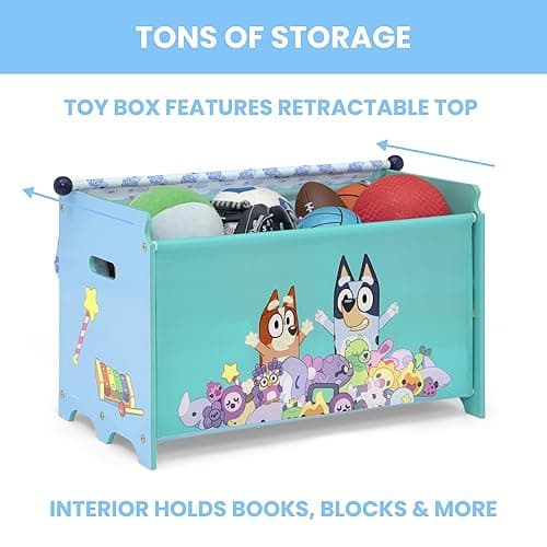 Delta Children Bluey 3-Piece Toddler Playroom Set – Includes Table, Chair and Toy Box, Blue - Bluey - Playroom Set thumbnail 7