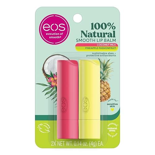 eos Super Soft Shea Stick Lip Balm, Coconut Milk and Pineapple Passionfruit, Deeply Hydrates and Seals in Moisture, Sustainably-Sourced Ingredients - Image 1