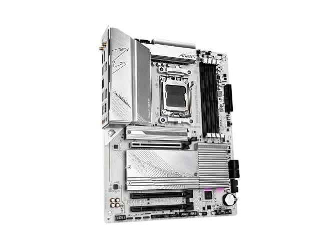 GIGABYTE B650 AORUS Elite AX ICE (AM5/ LGA 1718/ AMD/ B650/ ATX/ 5-Year Warranty/ DDR5/ Triple M.2/ PCIe 5.0/ USB 3.2 Gen2X2 Type-C/WiFi 6E/ 2.5GbE LAN/Snow White/EZ-Latch/Motherboard) thumbnail 2