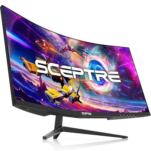 Sceptre 30-inch Curved Gaming Monitor 21:9 2560x1080 Ultra Wide/ Slim HDMI DisplayPort up to 200Hz Build-in Speakers, Metal Black (C305B-200UN1) thumbnail 5