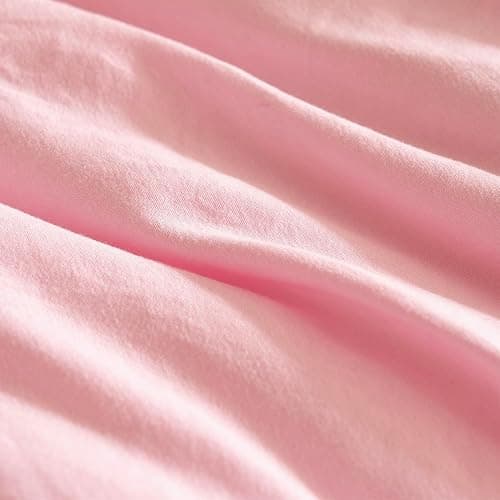 TISPLR Pink Comforter Set Queen 3 Pieces Soft Bedding Bright Comforter Queen Light Pink Style Lightweight Comforter Set for All Seasons 1 Comforter and 2 Pillowcases thumbnail 9