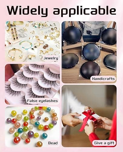 DAWZMR 18PCS Press on Nail Cases, Artificial False Nail Storage Box Container with 60 PCS Adhesive Double thumbnail 5