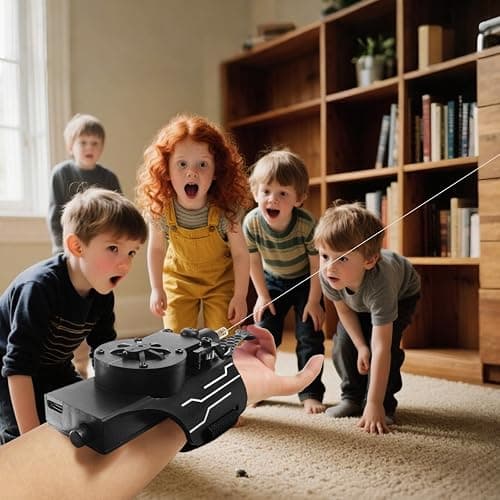 HNCSFW Spider Silk Launcher for Kids,Web Shooters- USB Type c Charging, Launch Distance 8ft - Can Grab Small Objects-Variety of Play Modes thumbnail 10