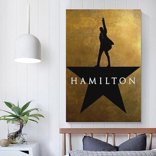 Hamilton Musical Poster,Vintage Music Posters Canvas Art Poster And Wall Art Picture Print Modern Family Bedroom Decor Posters 24x36inch(60x90cm) - 24x36inch(60x90cm) - Unframe-style thumbnail 5