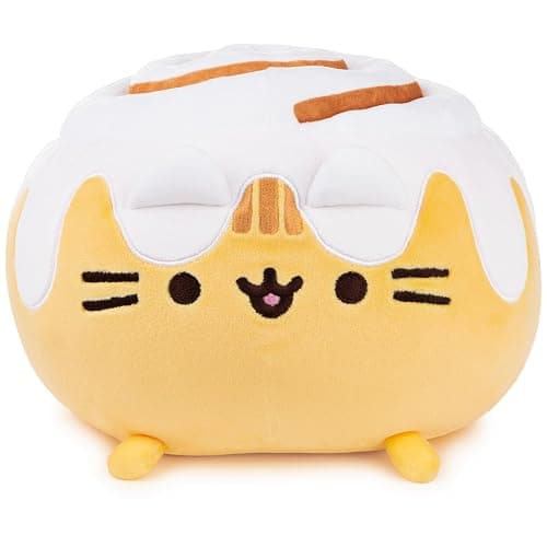 GUND Pusheen Catfé Cinnamon Roll Squisheen 11-Inch Squishy Plush; Ages 8+ | Inspires Fun Food-Themed Roleplay and Creative Storytelling; Comforting Collectible Gift for Teens and Pop Culture Fans - Image 1