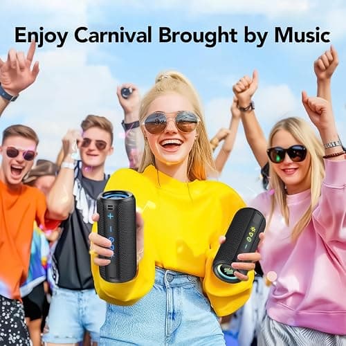 TIMU Cassa Bluetooth Portatile Potente 24W, Altoparlante Bluetooth 5.4 con Miglioramento Basso 3.0, IPX7 Speaker BluetoothAccoppiamento TWS thumbnail 7