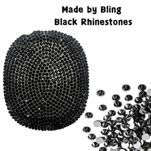 Black Cover for Airpods Max, Bling Rhinestone Apple Headphone Case Sparkling Cute Glitter Airpod pro max Ear Covers Protective Accessories thumbnail 6
