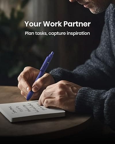 Hiacry 8 Pcs Gel Ink Pens, 0.7mm Fine Point for Smooth Writing Journaling Aesthetic Pens, Black Quick-Dry Long Lasting Fidge Pens, Cute School Office Supplies Gifts for Women （Vintage Black Ink） thumbnail 9