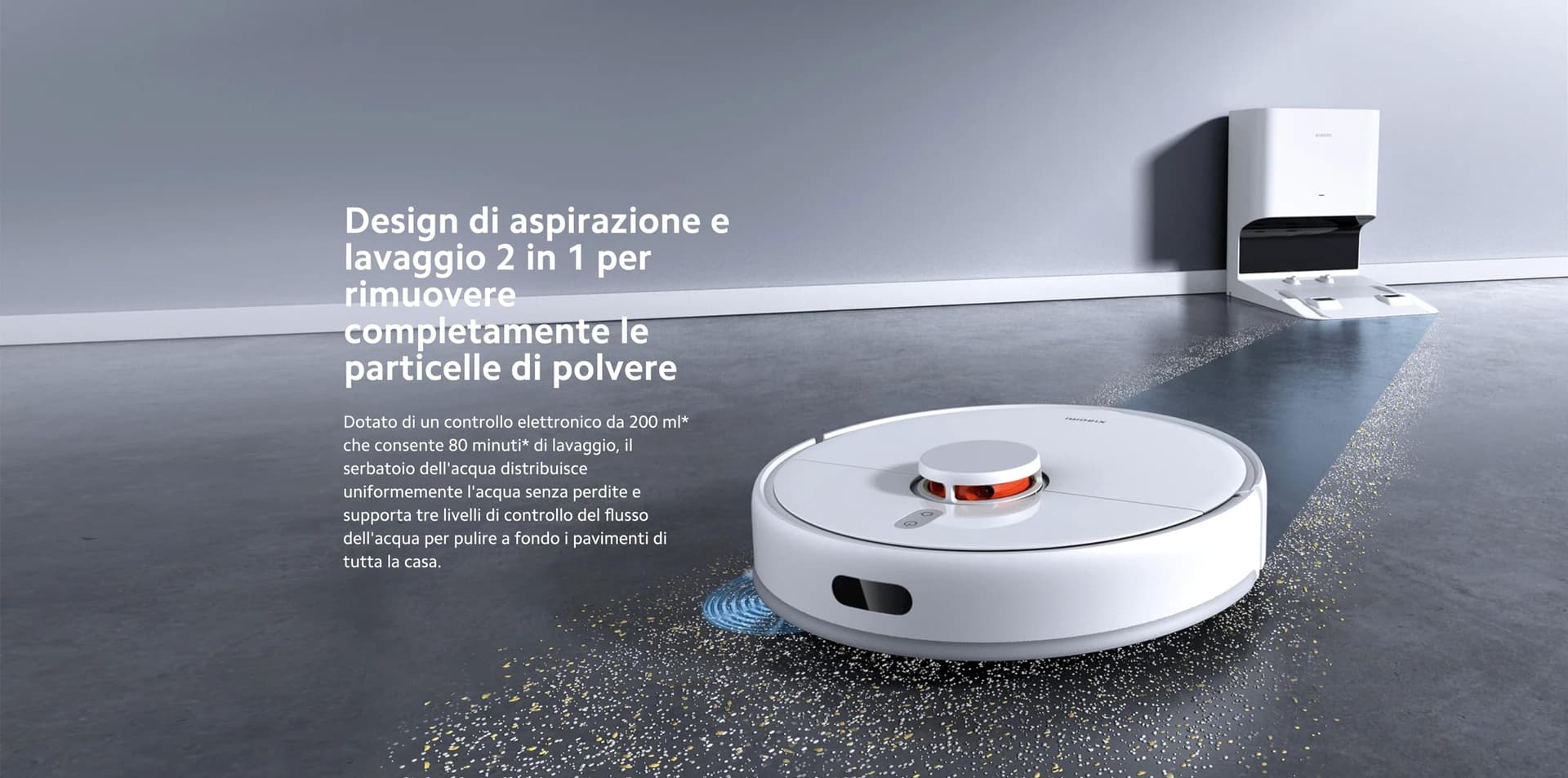 XIAOMI Robot Vacuum X10 - Robot aspirador e limpa-chão com sistema inteligente de navegação a laser (LDS), sucção de 4000 Pa, base de auto-esvaziamento, 5200 mAh, branco thumbnail 9