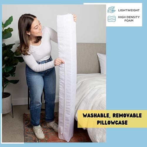 SnugStop The Original Bed Wedge | Gap Filler Between Your Headboard and Mattress | Triangle Pillow Wedge | Headboard Gap Filler | Anti-Slip Mattress | Don't Lose Your Pillow (Queen) 60”L x 6”W x 6”H thumbnail 4