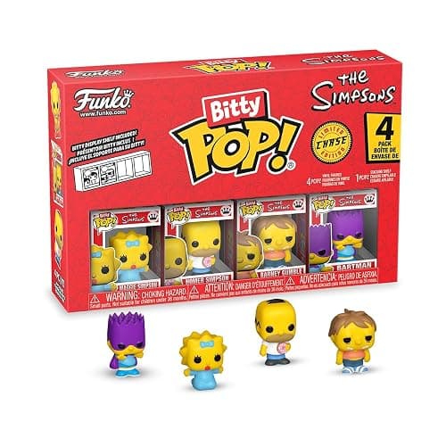 Funko Pop! Bitty: Simpsons - Maggie Simpson, Homer Simpson, Barney Gumble, and A Surprise Mystery Mini Figure - 0.9 Inch (2.2 Cm) - The Simpsons Collectable - Stackable Display Shelf Included thumbnail 3