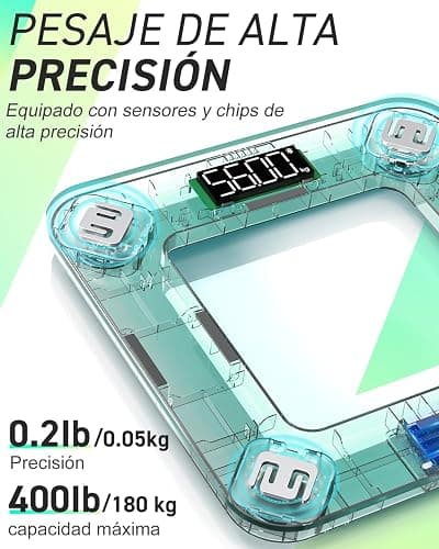 INSMART Báscula Grasa Corporal y Muscular con App, 24 Métricas | Báscula Inteligente de Baño Fitness, Composición Corporal, Bioimpedancia, Masa Muscular, Múltiples Usuarios, Android e iOS thumbnail 6