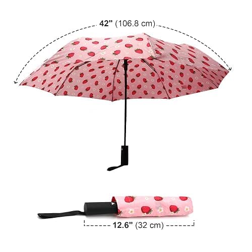 Nollia Compact Travel Umbrella with Auto Open – Windproof Folding Umbrella, Lightweight & Portable for Rain thumbnail 5