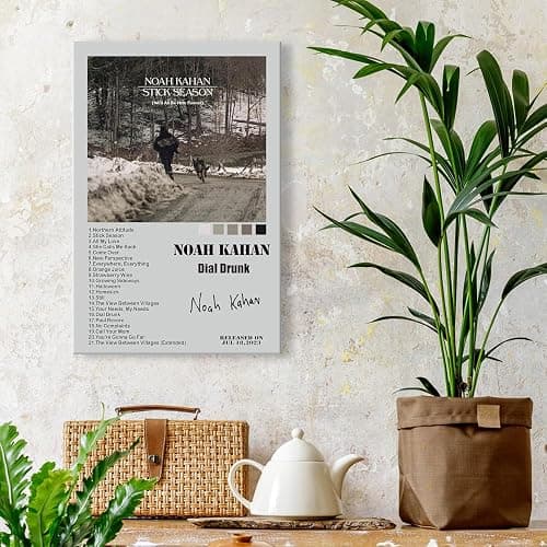 Gkaikpe Noah Kahan Poster Album Cover Poster Decorative Painting Canvas Wall Posters And Art Picture Print Modern Family Bedroom Decor Posters 12x16in Unframed thumbnail 3