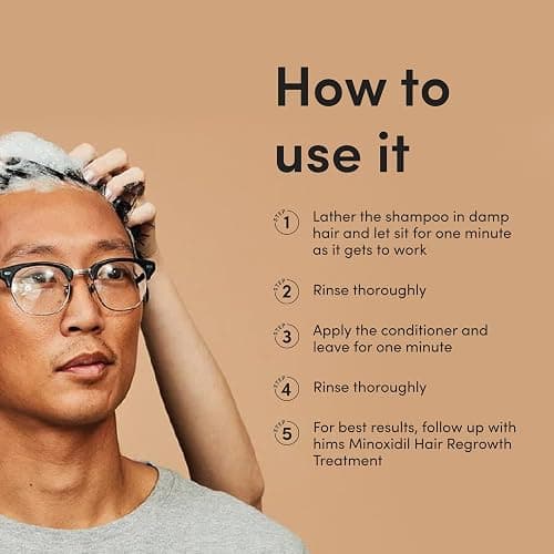 hims Thick Fix Shampoo & Conditioner Set - Saw Palmetto for Healthy Hair Growth & Thickening - Scalp Cleansing - Vegan, Sulfate-Free & Cruelty-Free - Eucalyptus Scent, 6.4 fl oz thumbnail 6