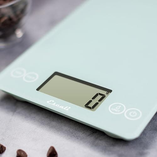Escali Arti Classic Digital Coffee Scale Espresso Scale and Countertop Food Scale, 15-Pound Capacity, Teal thumbnail 3