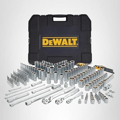 DEWALT 192 Pcs. Mechanics Tool Set, 1/2, 1/4, 3/8 Socket Set, SAE and Metric Socket Wrench Set, Hard Shell Tool Box (DWMT75049) thumbnail 9