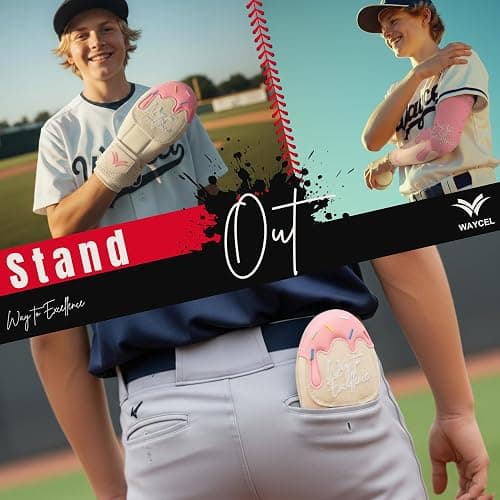 WAYCEL Sliding Mitts - Baseball Sliding Mitt for Youth - Ice Cream Sliding Mitt Baseball - Softball thumbnail 7