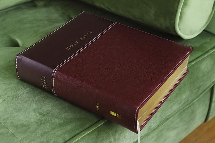 NIV, Family Bible (Keepsake Edition), Leathersoft, Burgundy, Red Letter thumbnail 2