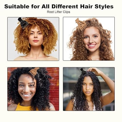 7 Stück Wurzellifting-Haarklammern für Volumen, Volumizing Krallen Klemmen für lockiges Haar, Flauschige und Lockiges Haar Wurzel Clips für Mädchen Frauen (Mehrfarbige-A) thumbnail 6