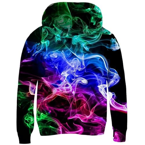 Idgreatim Kids 3D Graphic Pullover Hoodies Warm Thick Hooded Sweatshirt for Boys Girls 6-16 Years - Image 1