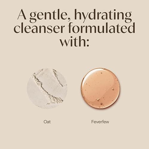 Aveeno Calm + Restore Nourishing Oat Cleanser, Daily Hydrating Facial Cleanser & Face Wash for Sensitive Skin, Non-Foaming, Hypoallergenic, Non-Comedogenic, Fragrance-Free, with Feverfew, 7.8 fl oz thumbnail 5