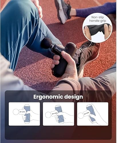 BOB AND BRAD Q2 Pro Mini Massage Gun with Heat and Cold, Pocket-Sized Deep Tissue Massager, HSA Portable Percussion Muscle Massager Gun, Ultra Small & Quiet Muscle Massager, FSA Eligible thumbnail 7