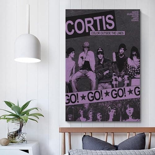 KJDSMOM CORTIS COLOR OUTSIDE THE LINES (3) Pretty Classic And Retro Posters Wall Art For Living Room And Bed Room Pop Music Canvas Prints Aesthetic08x12inch(20x30cm) Unframe-style thumbnail 5