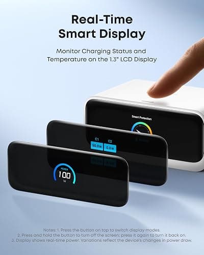 Anker Nano Charging Station, 7-in-1 USB-C Power Strip for iPhone 16, 2.3 ft Anker InstaCord Retractable Cable, 3 USB-C, 1 USB-A, 3 AC, 100W Desktop Fast Charging for MacBook, Home, Office(Non-Battery) thumbnail 6
