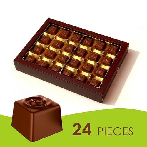 Fiorella Dubai Style Milk Chocolate Pistachio Squares, Filled Chocolate With Pistachio Butter & Crispy Kadayif, Individually Wrapped Chocolate Pieces, 24 Count Box thumbnail 3